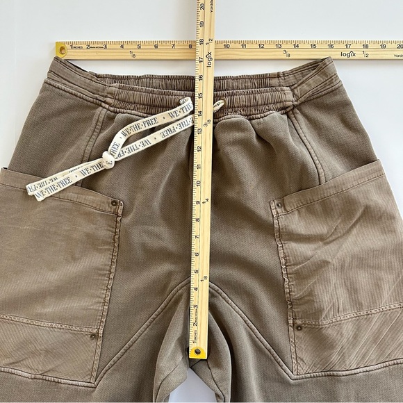 Free People We The Free Jet Set Knit Pull-On Pants in Brown Bear | XL | EUC - Picture 5 of 16